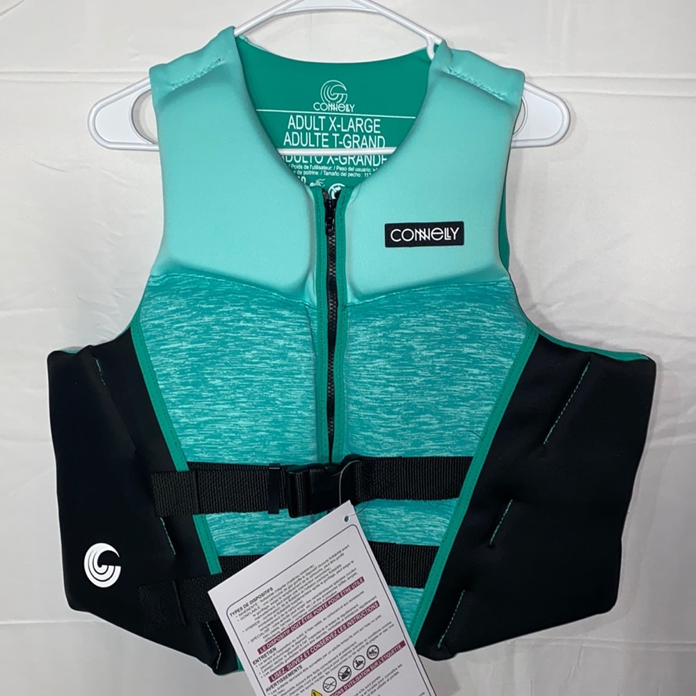 Connelly Classic Neo Life Vest Jacket Women’s Size XL 44”-48” Chest Over 90lbs